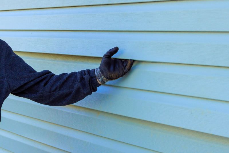 Close-up of Siding Panel Installation